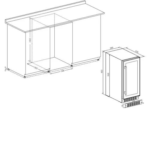 Винный шкаф TEMPTECH PRESQ38DB-24