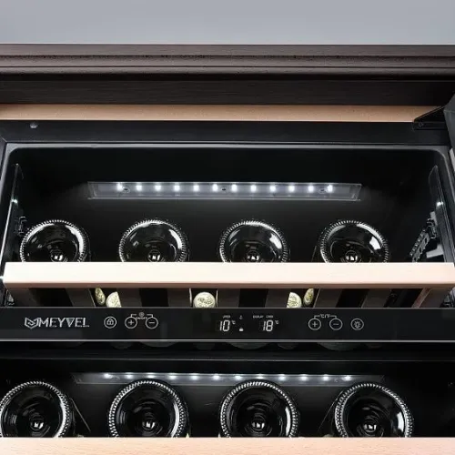 Винный шкаф MEYVEL MV46PRO-KBT2 (Тёмный шоколад)