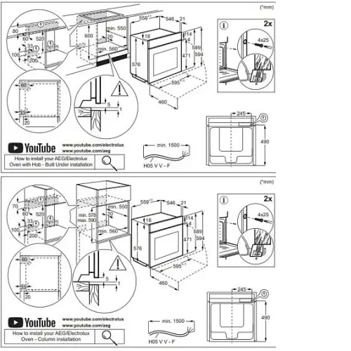 Духовой шкаф AEG V5PBA521AB