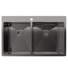 Кухонная мойка RIVELATO Rinox 7450 2В PVD black