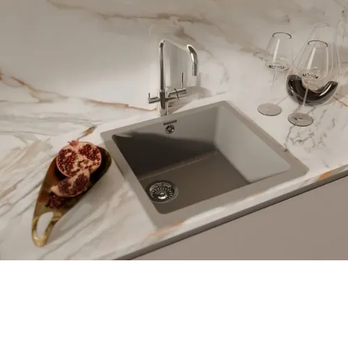 Кухонная мойка RIVELATO BERKANA 45 grigio metallizzato