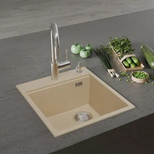 Кухонная мойка RIVELATO TESORO 455-R beige scuro