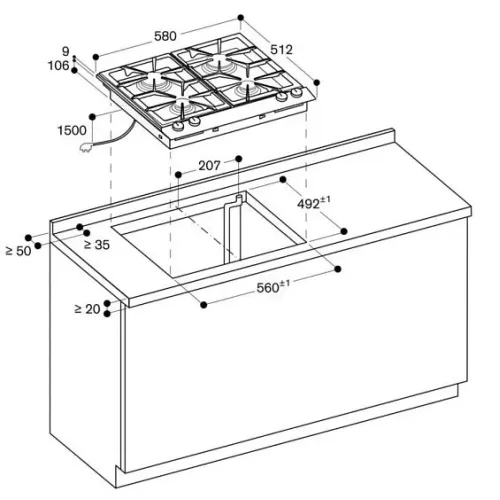 Варочная поверхность GAGGENAU VG264220