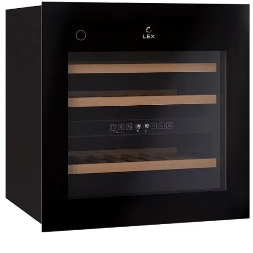 Винный шкаф LEX LWD6036BL dual zone PP