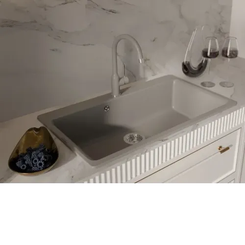 Смеситель RIVELATO Garda grigio metallizzato cromo