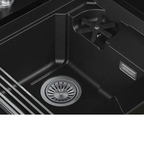 Кухонная мойка GRANULA 5505RU шварц