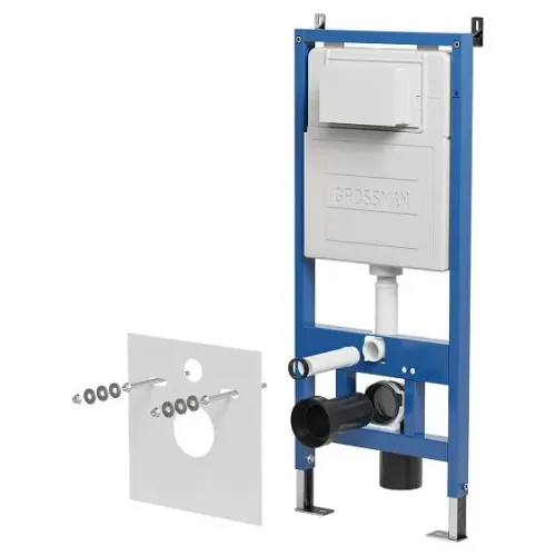 Комплект GROSSMAN инсталляция 900.K31.01.000 + клавиша смыва 700.K31.01.210.210 черный матовый + унитаз GR-4477BMSQ
