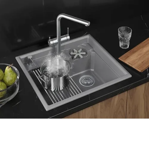 Кухонная мойка GRANULA 5807R алюминиум