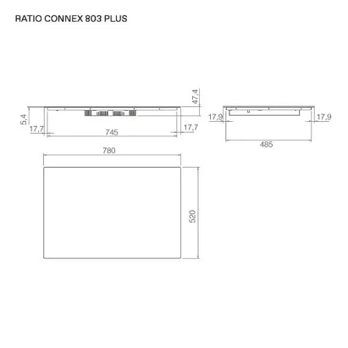 Варочная поверхность ELICA RATIO CONNEX 803 PLUS BL (PRF0199856)
