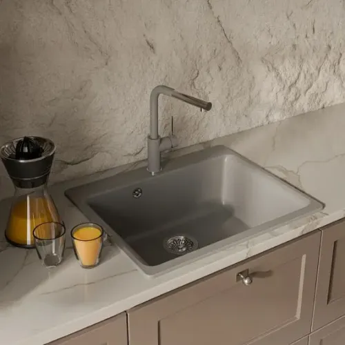 Кухонная мойка RIVELATO AXEL 60 grigio metallizzato