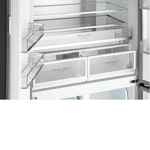Холодильник WEISSGAUFF WCD 510 Built-in Inverter NoFrost Сhampagne Glass