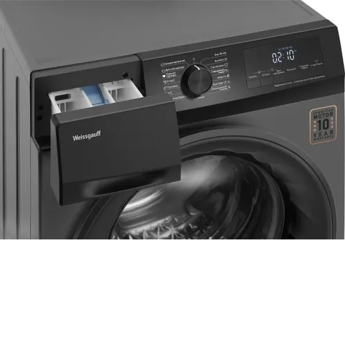 Стиральная машина WEISSGAUFF WM 4947 DC Inverter Steam Grey