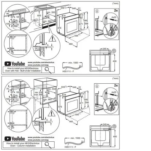 Духовой шкаф AEG OA5CB531AB