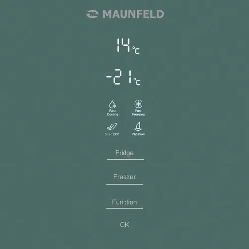 Холодильник MAUNFELD MFF185NFGN Matt Inverter
