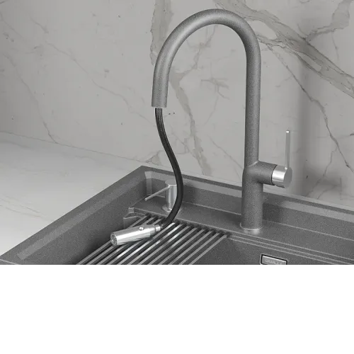 Смеситель GRANULA 9010 графит