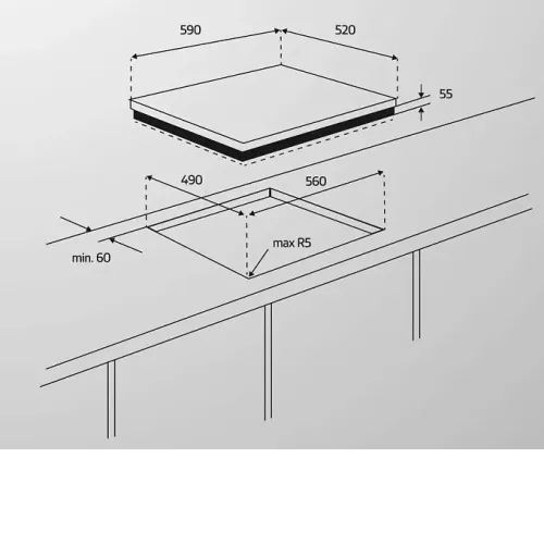 Варочная поверхность SIMFER H60Q40B025
