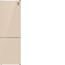Холодильник WEISSGAUFF WRK 185 Total NoFrost Inverter Beige Glass