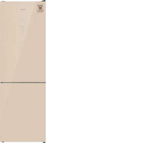 Холодильник WEISSGAUFF WRK 185 Total NoFrost Inverter Beige Glass