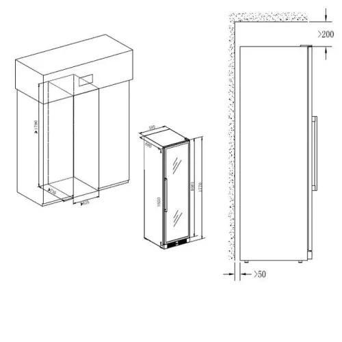 Винный шкаф TEMPTECH CL180DB