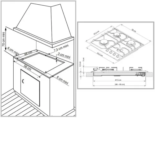 Варочная поверхность DE DIETRICH DPE4610B