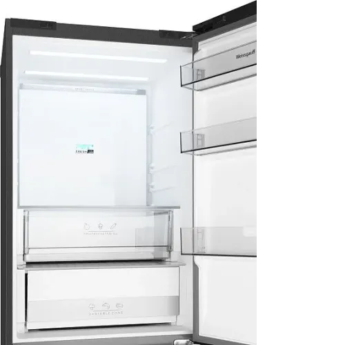 Холодильник WEISSGAUFF WFD 450 Total NoFrost Inverter Dark Grey Built-in
