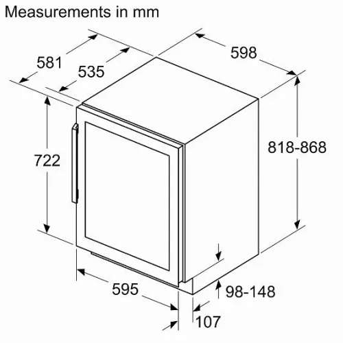 Винный шкаф BOSCH KUW21AHG0