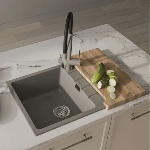 Кухонная мойка RIVELATO RAUM 78 grigio metallizzato