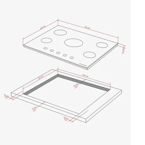 Варочная поверхность KUPPERSBERG TG 72 B