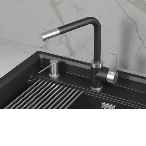 Смеситель GRANULA 5504 шварц
