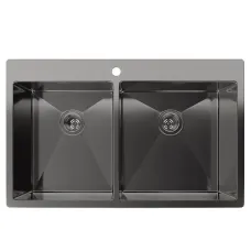 Кухонная мойка RIVELATO Rinox 8050 B2 PVD black