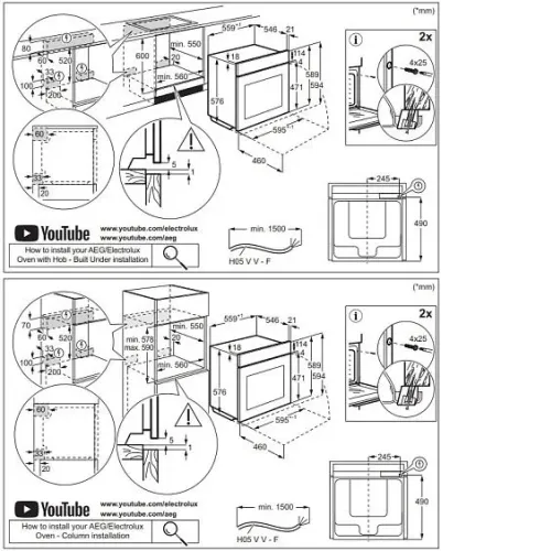 Духовой шкаф AEG OS6PB631AB