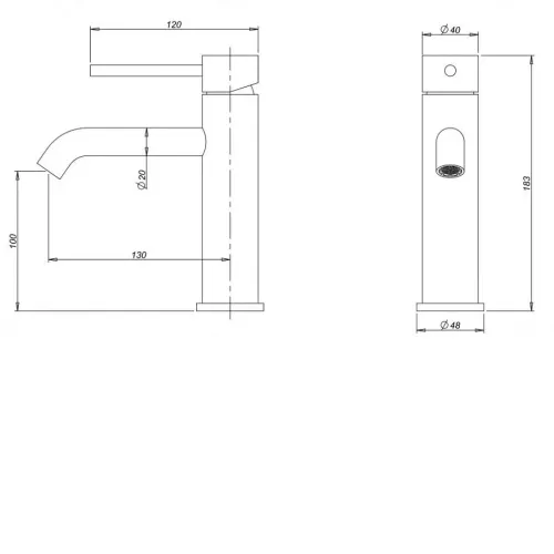 Смеситель MILACIO Ultra MCU.550.MB черный