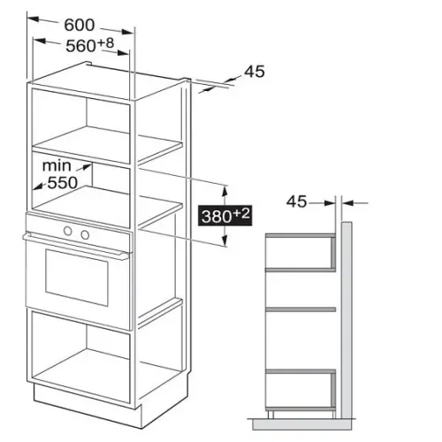 Микроволновая печь DOMFY DM2540BW BG
