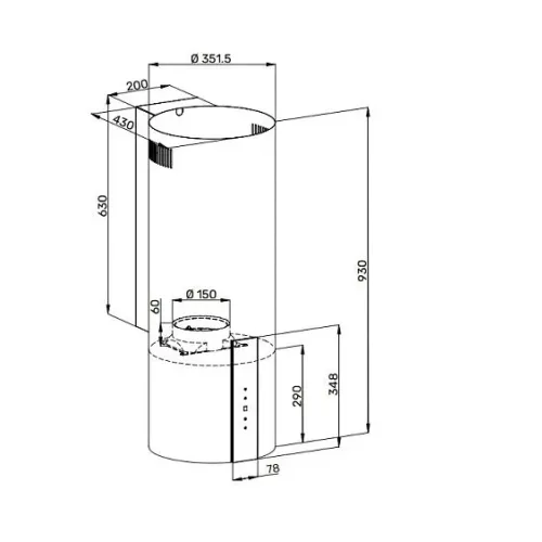 Вытяжка KUPPERSBERG WL-MOTUBA 35 X
