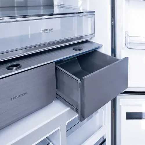 Холодильник CENTEK CT-1746 NF White Glass