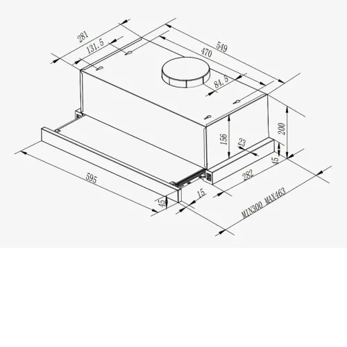 Вытяжка INDESIT INT 64R BL