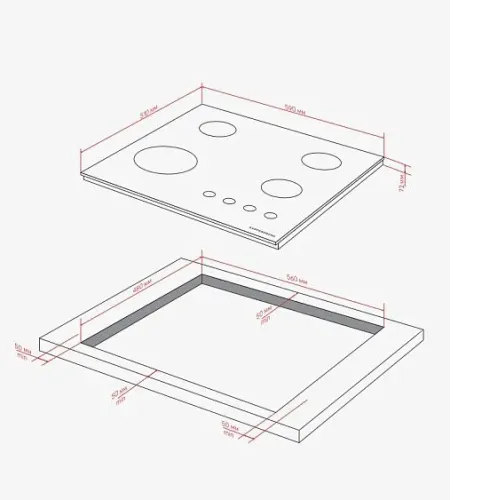 Варочная поверхность KUPPERSBERG TG 62 B
