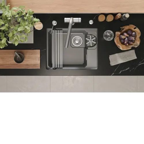 Кухонная мойка GRANULA 5505RU алюминиум