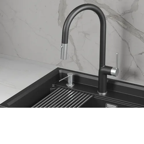 Смеситель GRANULA 9010 шварц