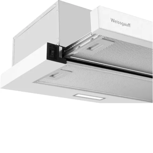 Вытяжка WEISSGAUFF TEL 600 2M White Glass