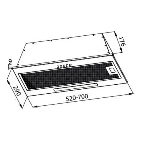 Вытяжка EVELUX Integral 60 X