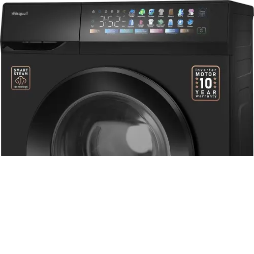 Стиральная машина WEISSGAUFF WM 39107 Full Touch Inverter Steam Black