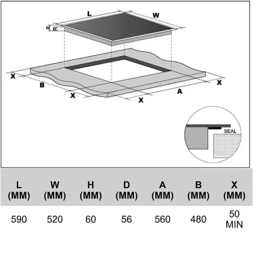 Варочная поверхность BERTAZZONI P604I1B26NVS