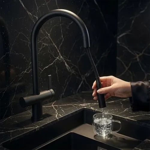Смеситель RIVELATO Acio antracite