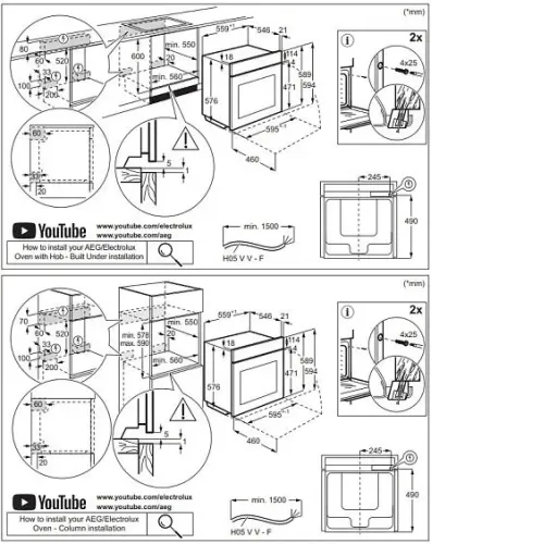 Духовой шкаф AEG NBE7P631AB