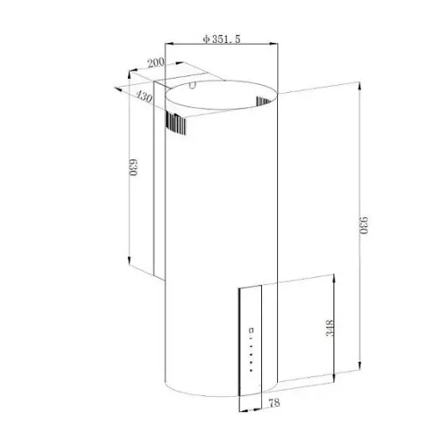 Вытяжка KORTING KHC 35969 DW Cylinder