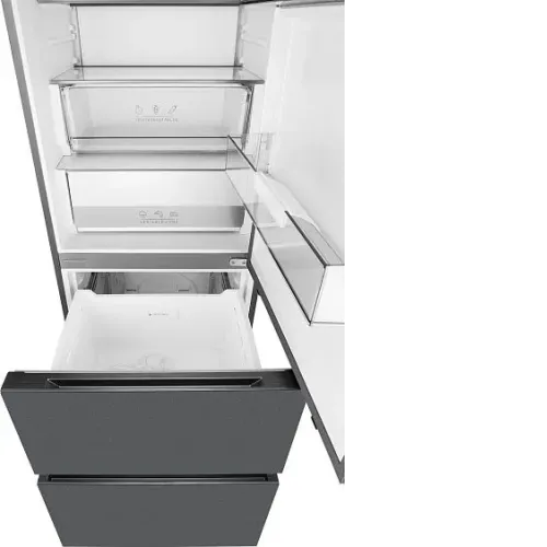 Холодильник WEISSGAUFF WFD 450 Total NoFrost Inverter Dark Grey Built-in
