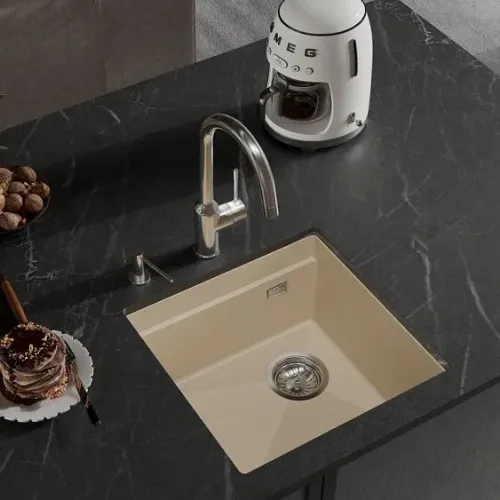 Кухонная мойка RIVELATO LINO 454-R beige scuro