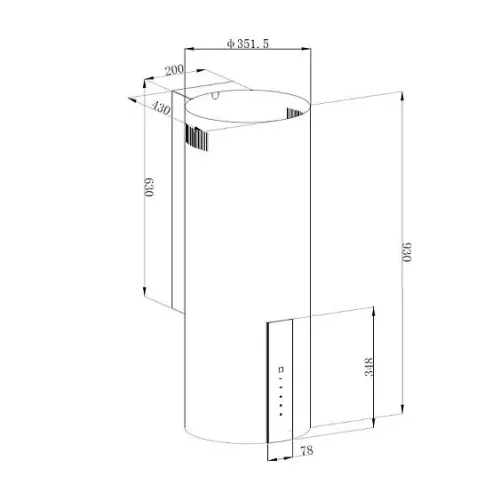 Вытяжка KORTING KHC 35969 DX Cylinder