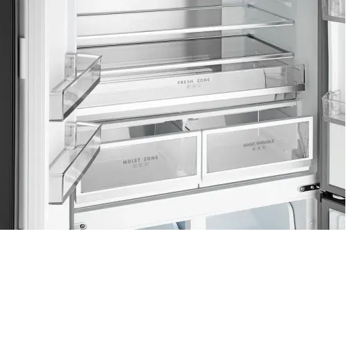 Холодильник WEISSGAUFF WCD 510 Built-in Inverter NoFrost Dark Inox